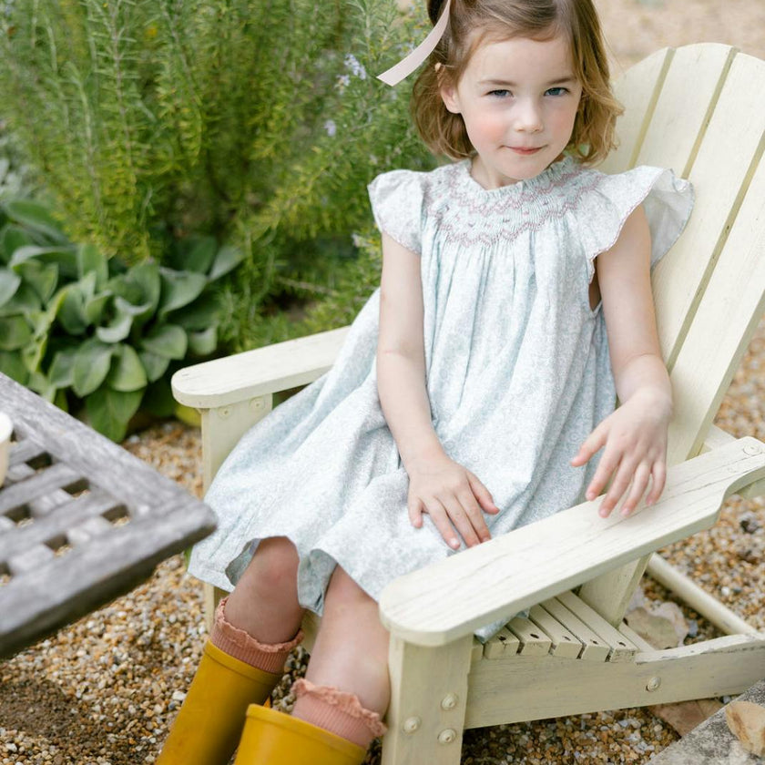 Daisy Dress in Verdant Blooms