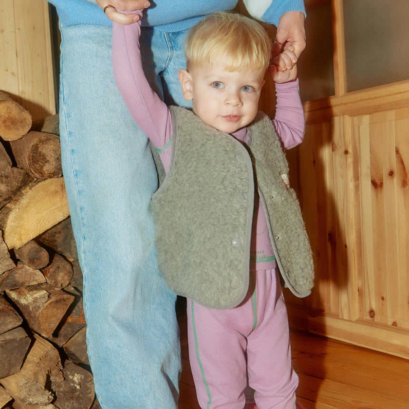 children's wool thermoactive longsleeve  - happy doggo