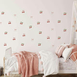 Peel & Stick Fabric Wall Stickers - Cherries & Bows
