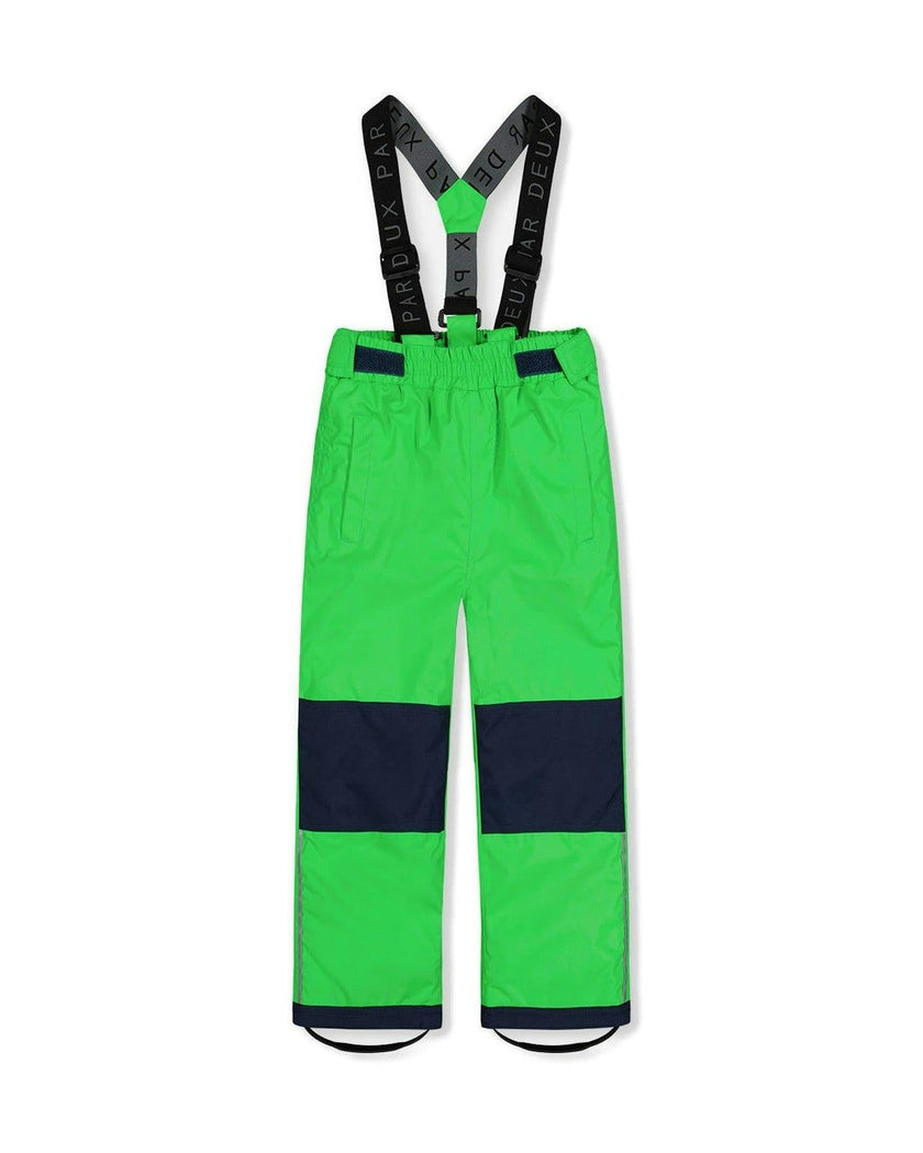 Light Weight Two Piece Chill Snowsuit Blue And Green Checkered Print