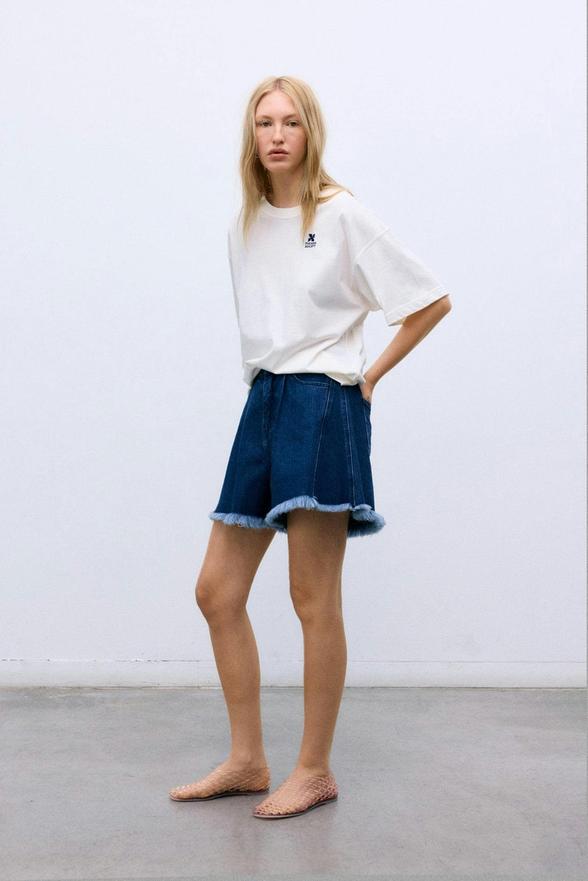 TNS Denim Woman Short Indigo Denim