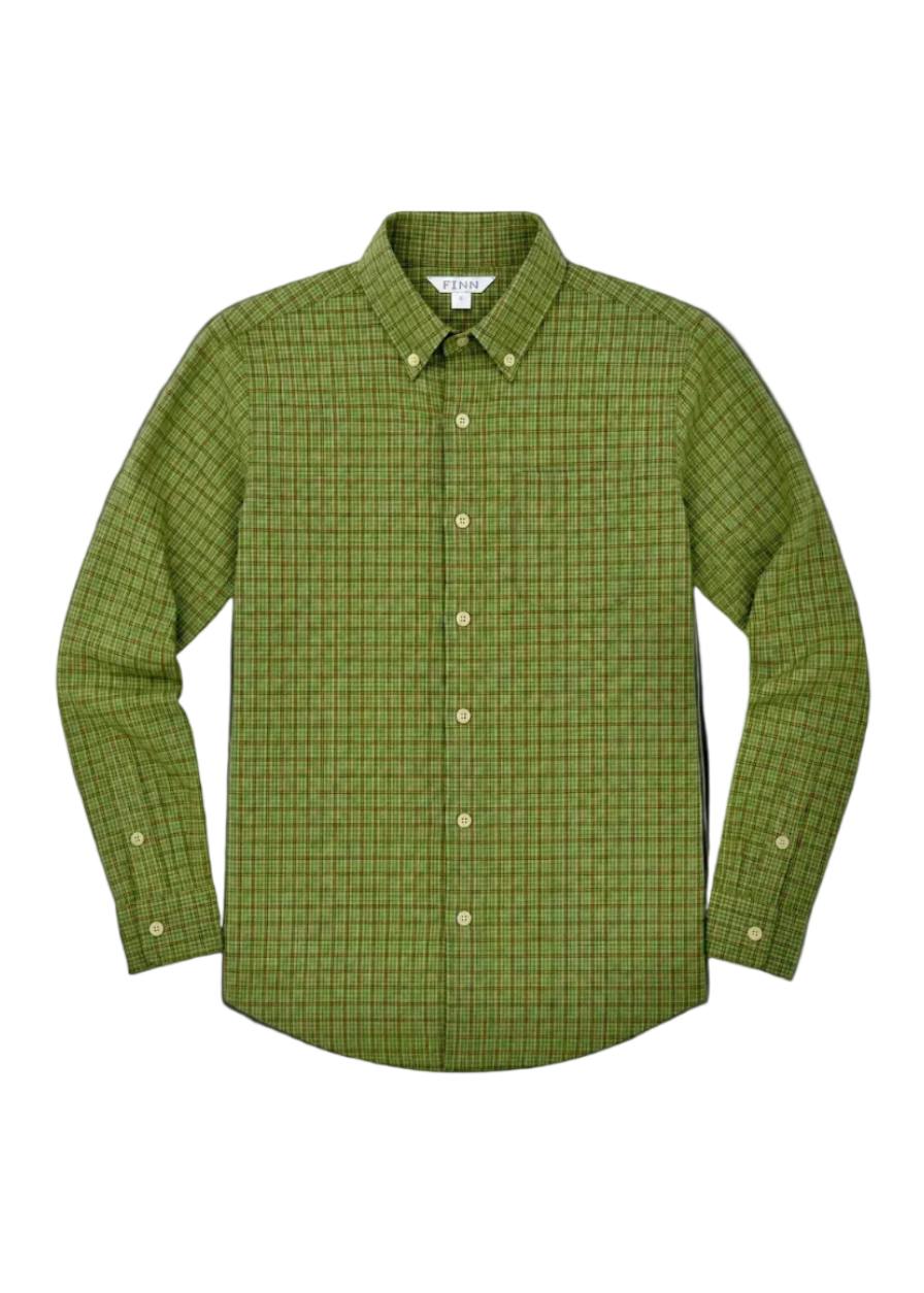 Pierfront Performance Buttondown - Evergreen Plaid