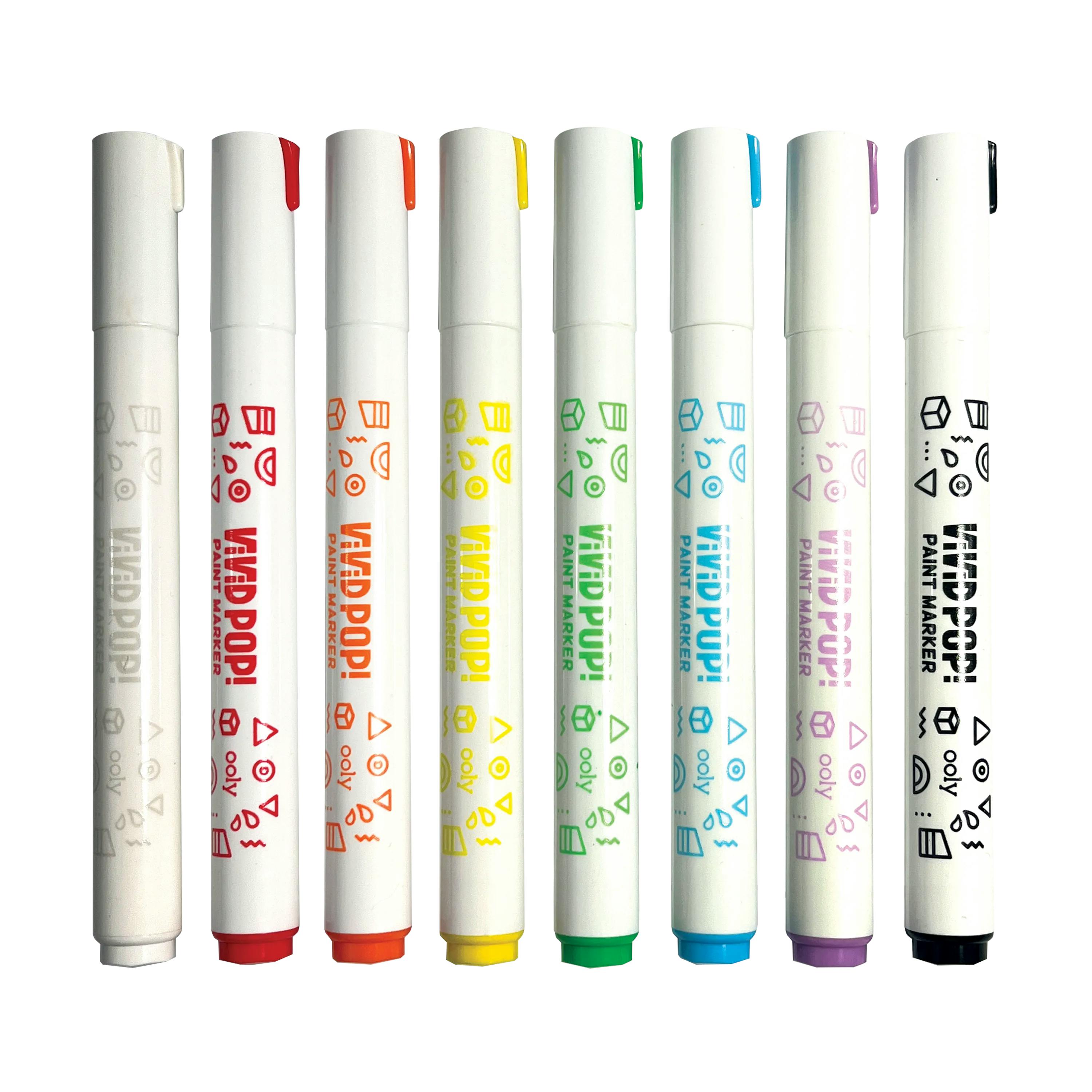Vivid Pop! Water Based Paint Markers - Classic - Set of 8