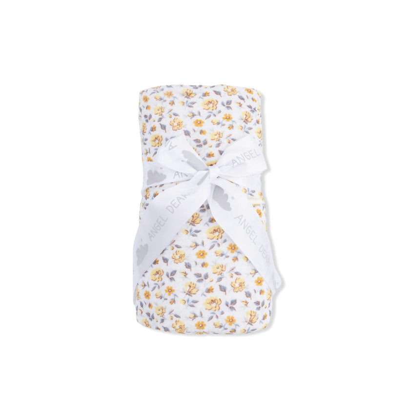 Yellow Country Roses - Swaddle Blanket