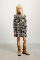 Zephyr Dress Zebra Print
