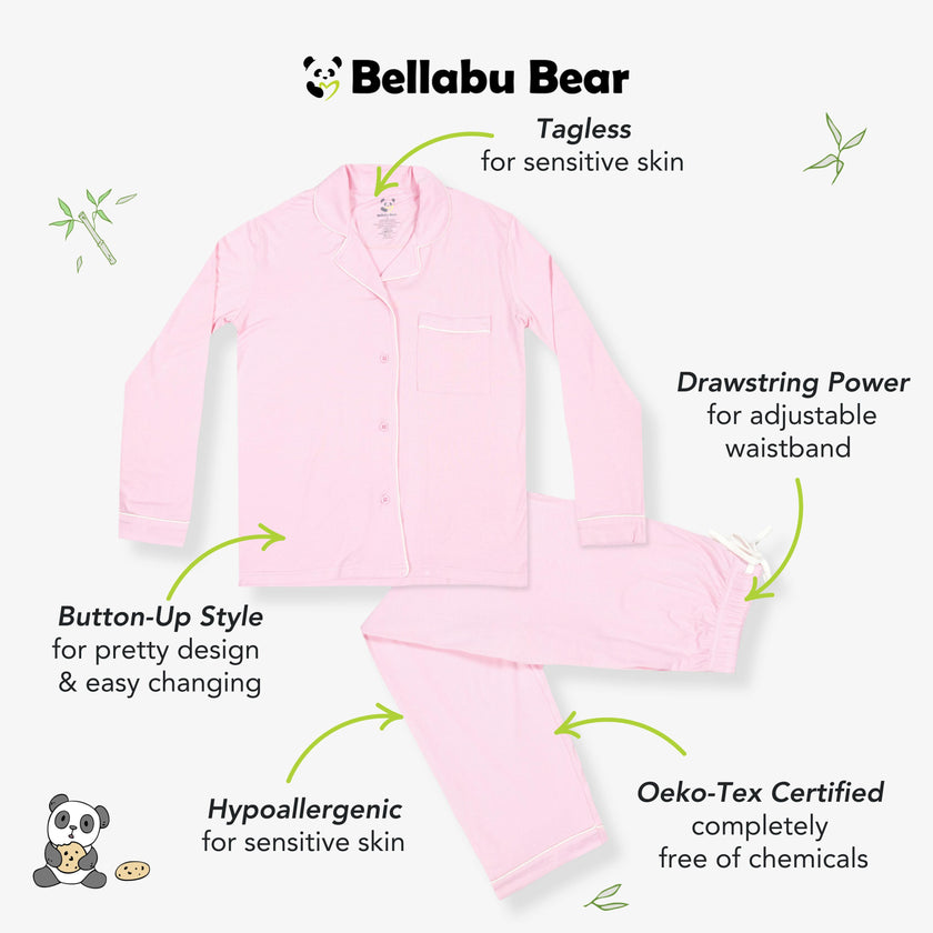 Blush Pink Bamboo Women's Pajama Set