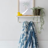 Caspian Cotton Muslin Swaddle Blanket Set (Ocean, Set of 2)