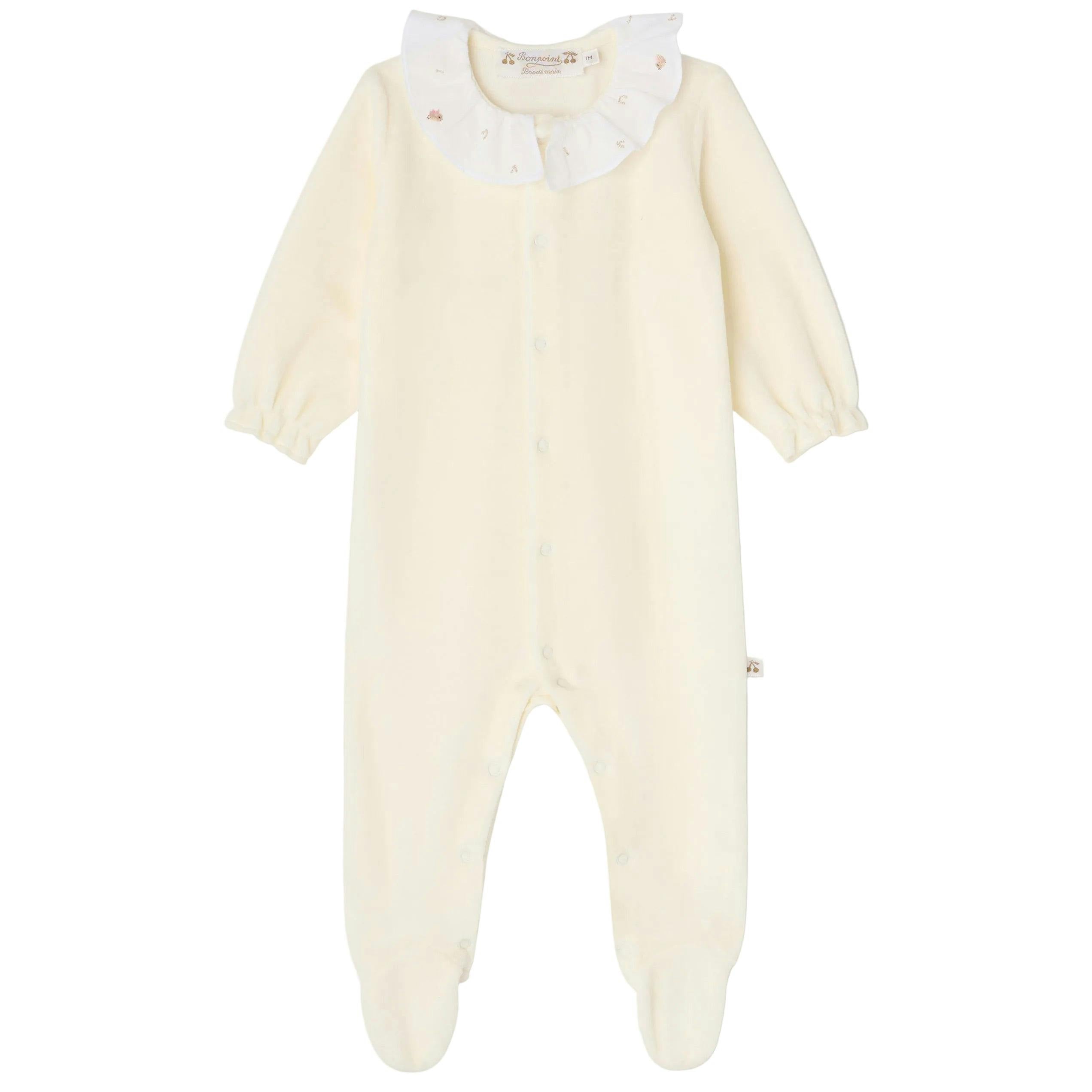 BONPOINT Lintina Songbird Pajamas - Blanc Lait
