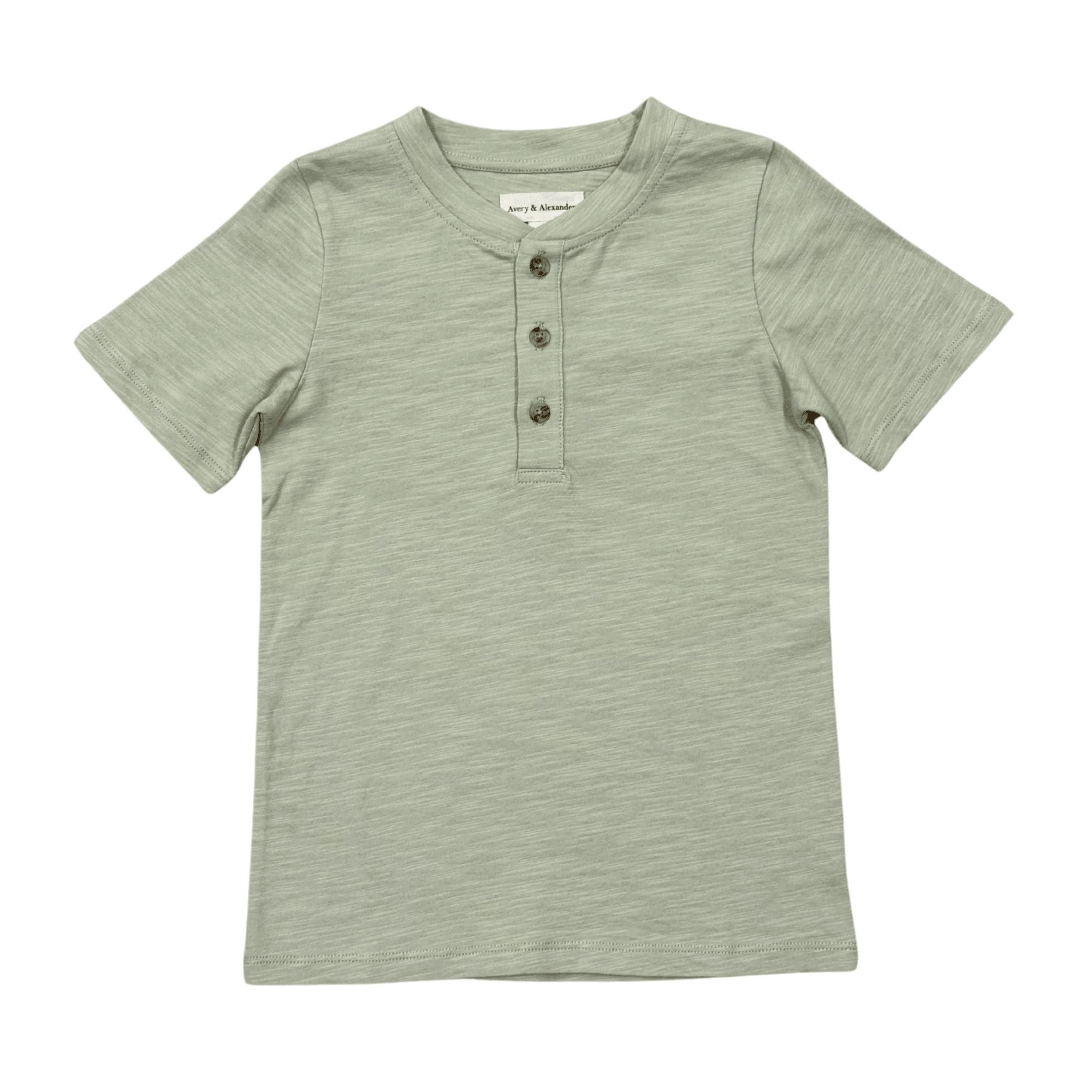 Short Sleeve Henley Shirt Desert Sage