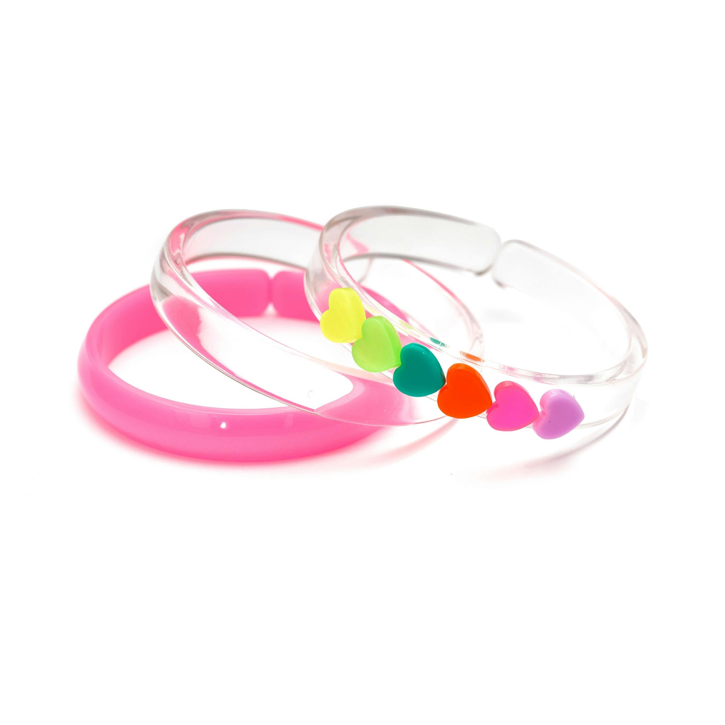 Hearts Neon Bangles