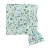 Bamboo Muslin Swaddle Blanket & Topknot Set