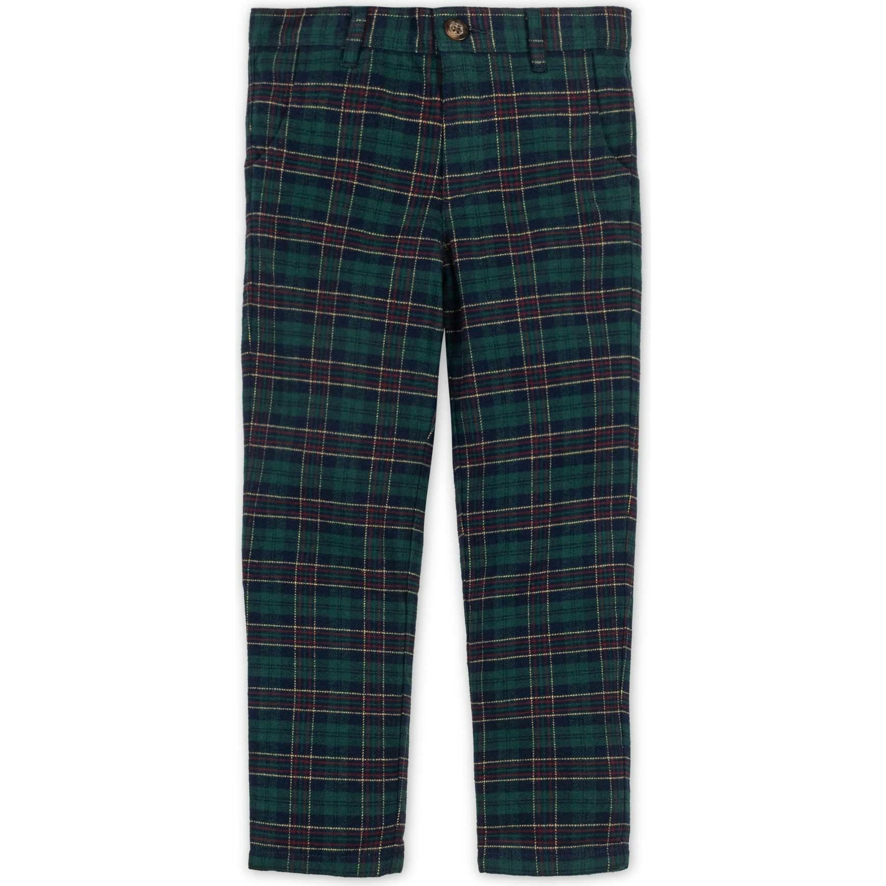 Baby Organic Brushed Suit Pant, Blue