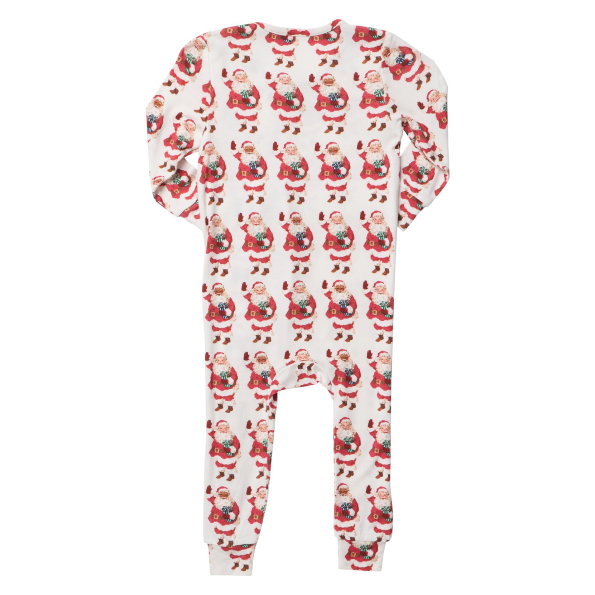 Baby Bamboo Romper - Vintage Santas