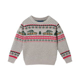 Boys Fair Isle Sweater | Christmas Tree Cars