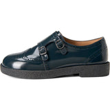 Alsa Glossy Doubled Buckle Brogues Shoes