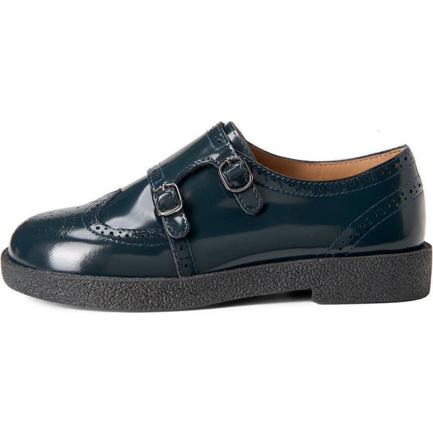 Alsa Glossy Doubled Buckle Brogues Shoes