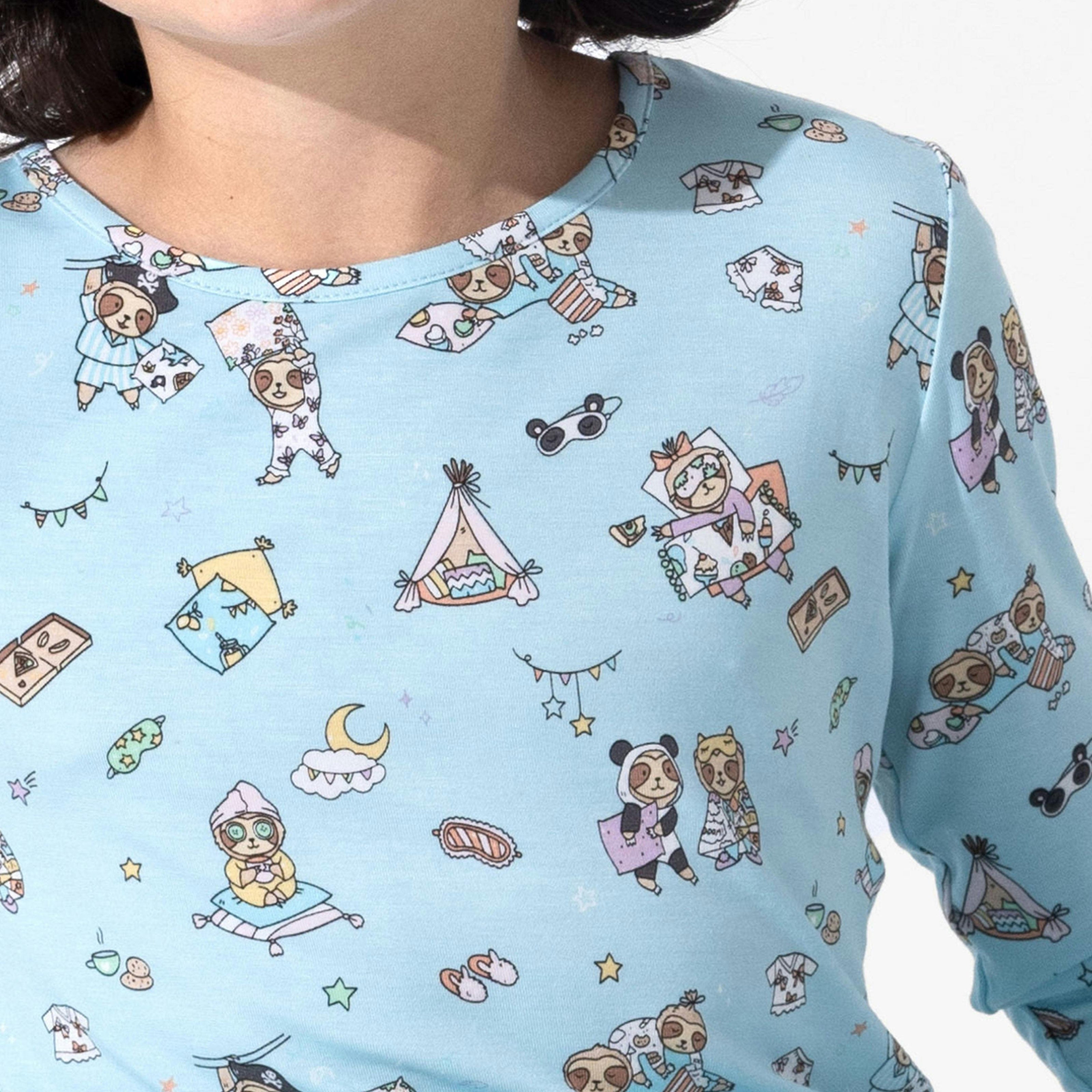 Sloth Pajama Party Bamboo Kids Pajamas