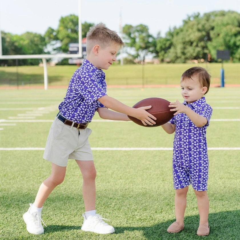 Tripp Boys' Polo Shortall - Pep Rally Purple