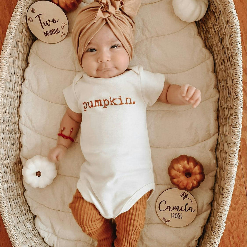 Pumpkin Organic Baby Bodysuit