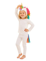 White and Rainbow Unicorn Halloween Costume