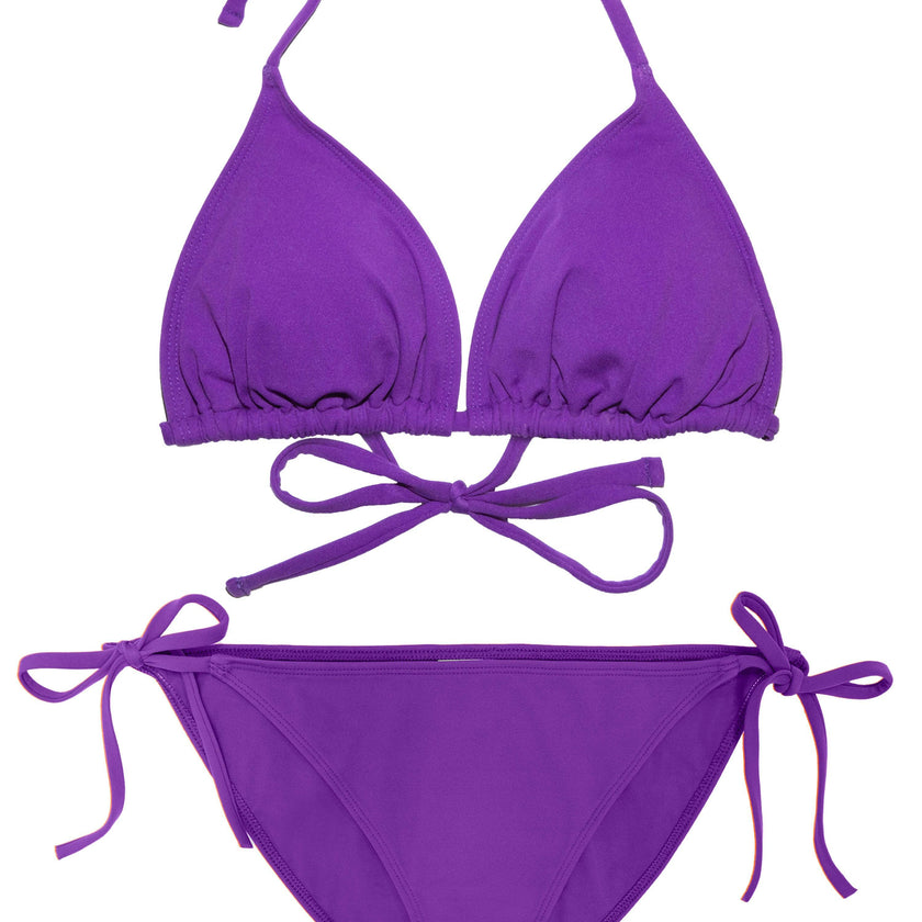 Maillot de bain deux pièces Ado, Mini Triangle & Bikini -Electric Purple