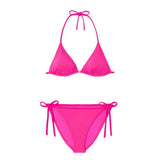 Girls' triangle two-piece swimsuit, fuchsia | BERMUDA 2P