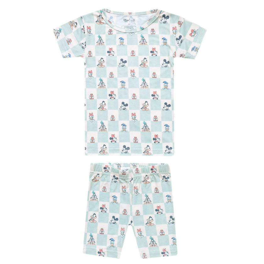 2pc Short Sleeve Pajama Set - Mickey Mouse and Friends