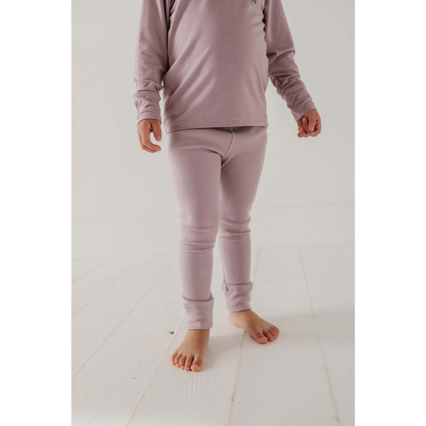 Ribbed Leggings Misty Rose