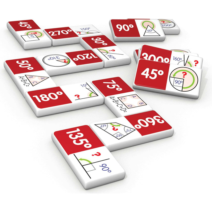 Angles Dominoes for Ages 7-9+ Grade 4 to Grade 5 Learning