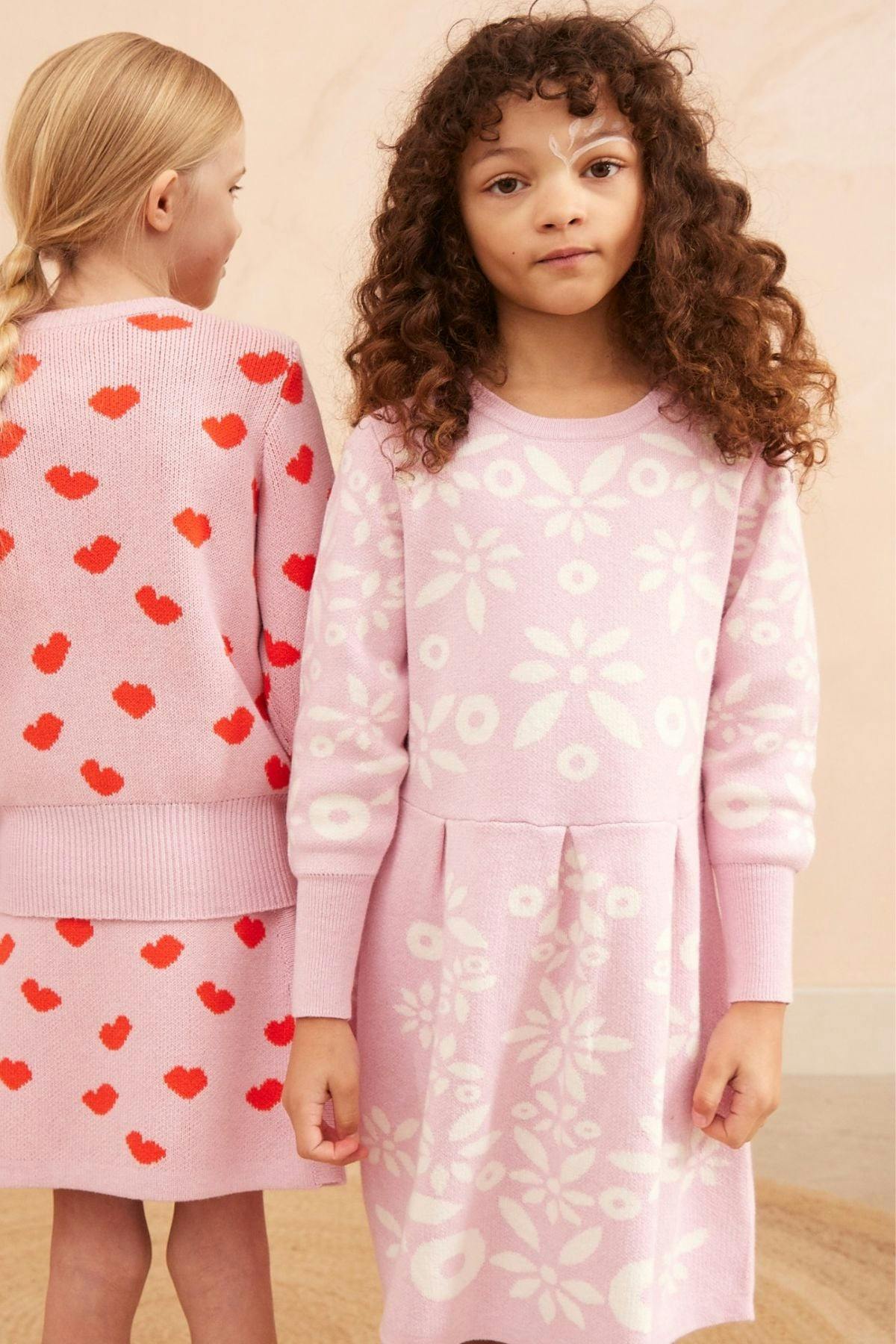 Snowflake Blossom Dress | Bubble Gum