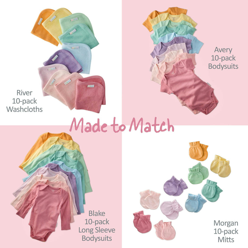BAILEY 10-Pack BAILEY Burp Cloths
