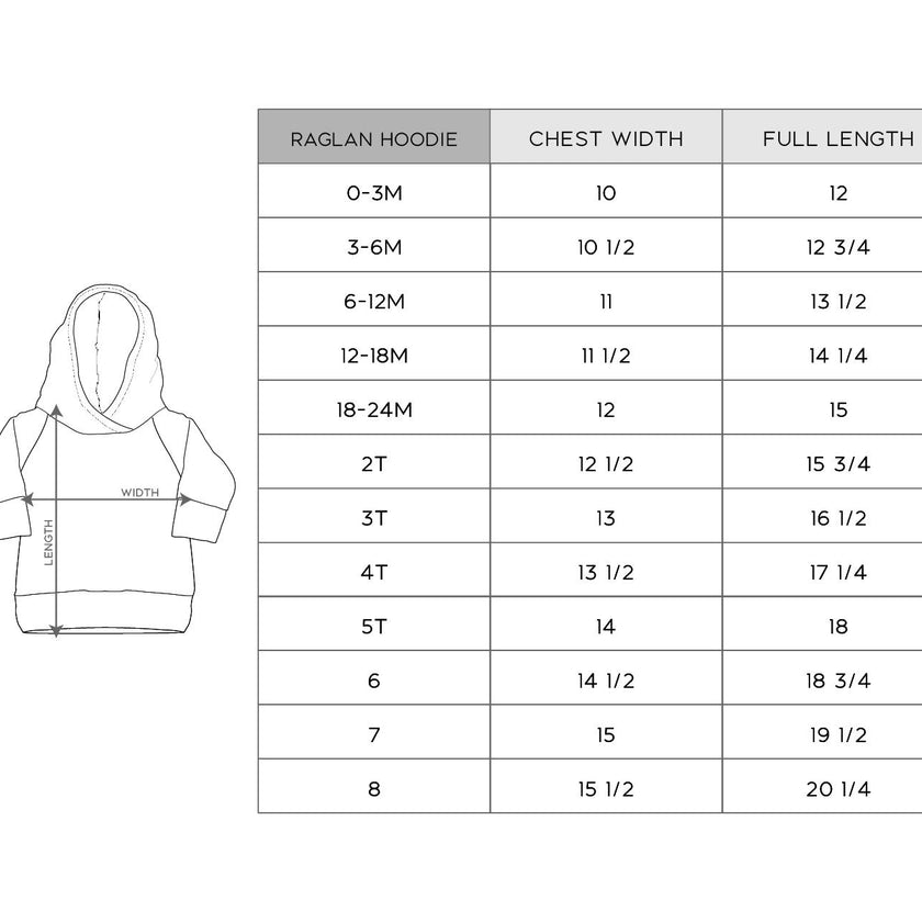 Girl's Raglan Hoodie