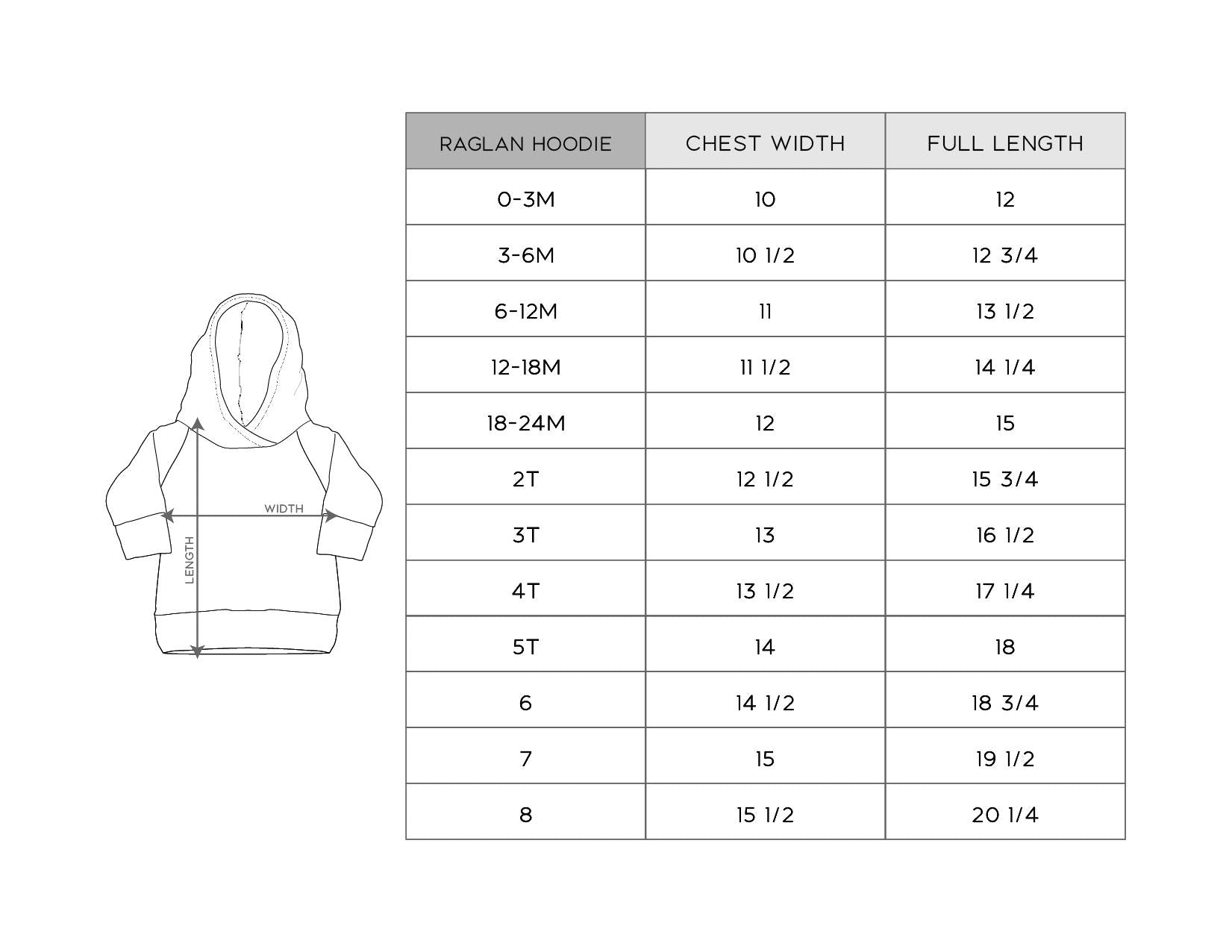 Girl's Raglan Hoodie