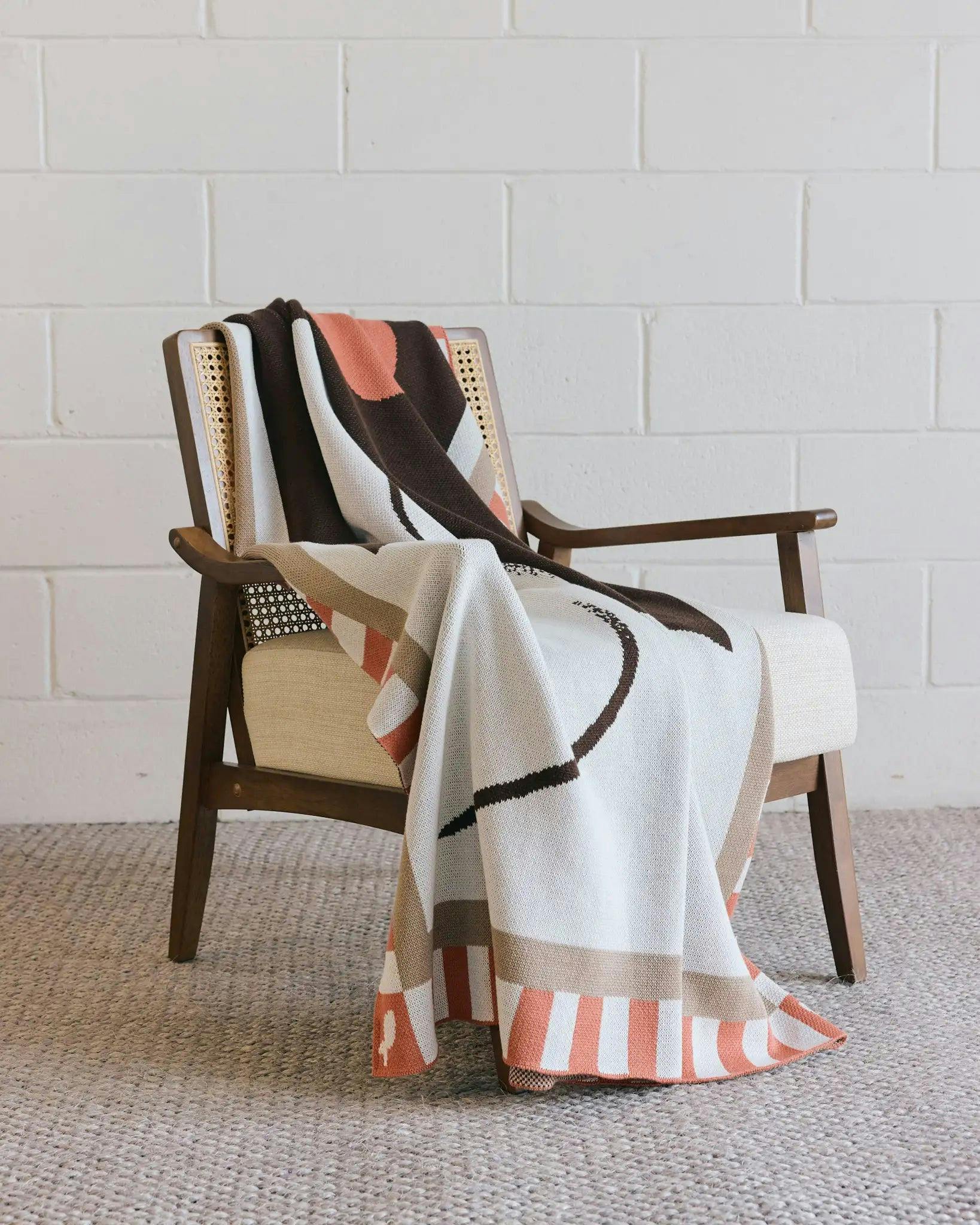 Lovebirds Knit Throw Blanket