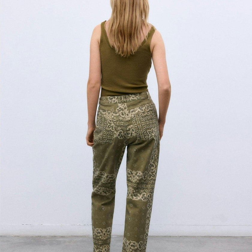Waterlily Woman Pant Bandana Woman Print