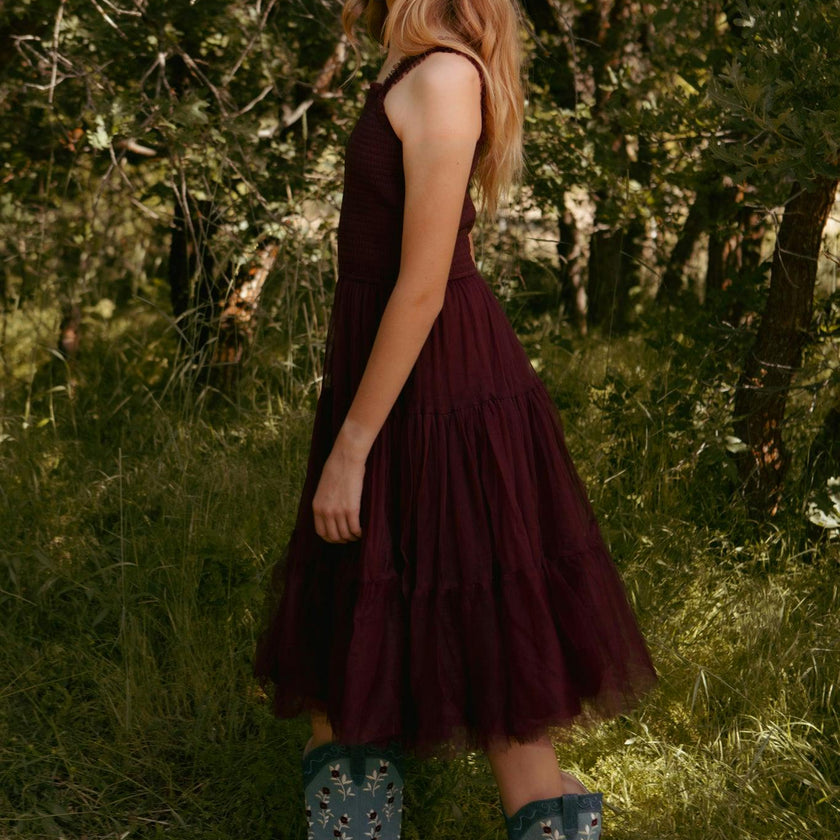 Mini Destiny Dress in Burgundy