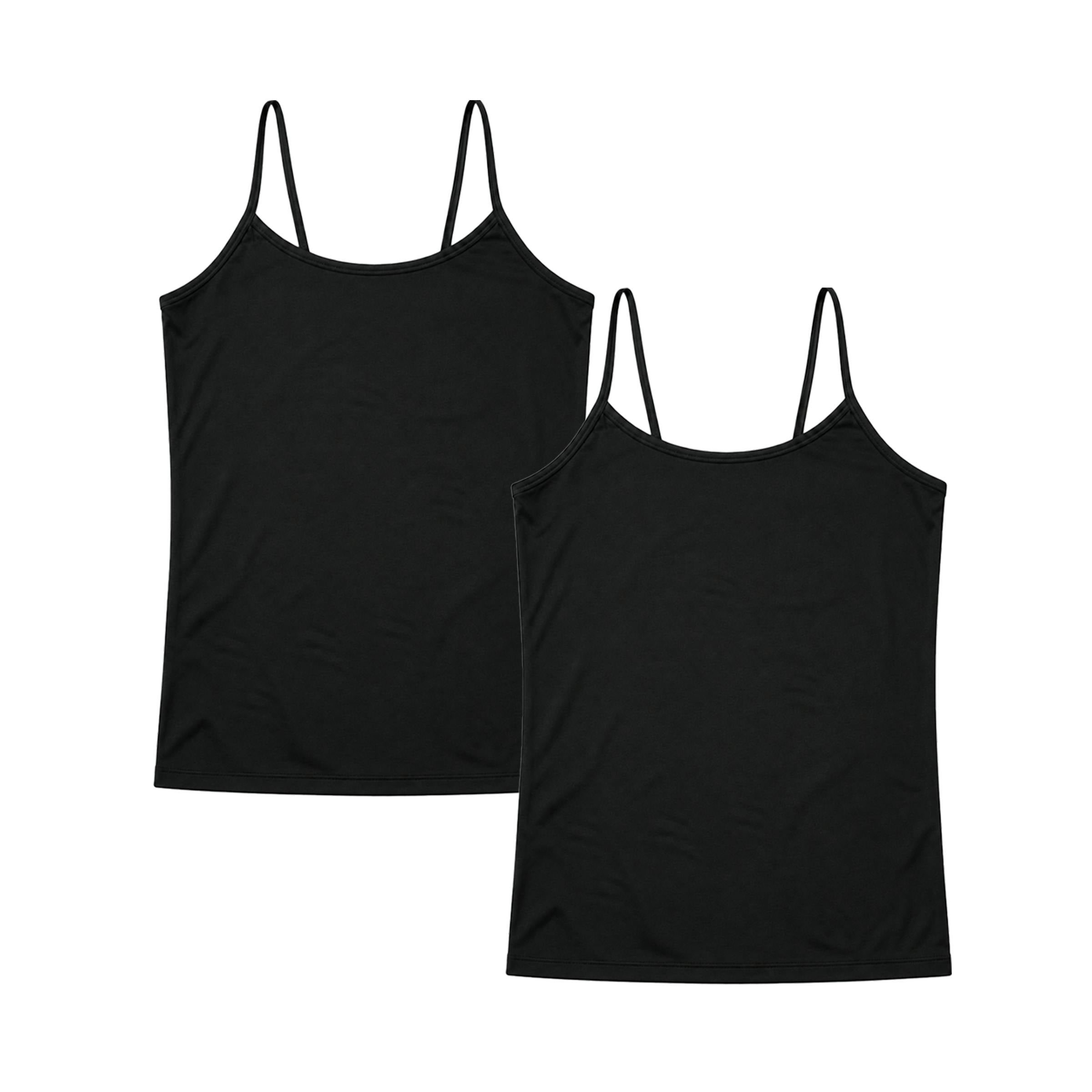 Girl's (10-14) Solid Full Cami / Set of 2