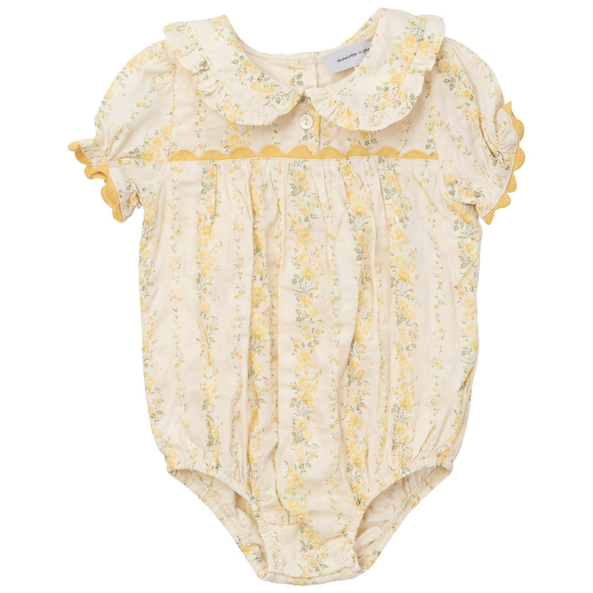 Stripe Floral Print Bubble