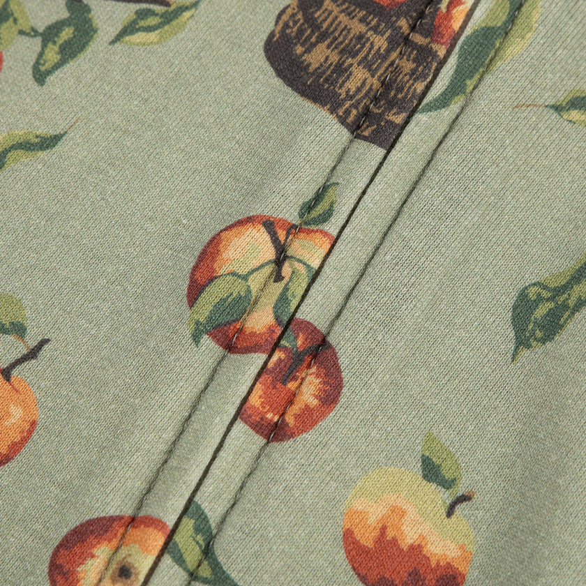 Apple Orchard Organic Cotton Zipper Pajama