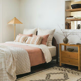 Rust Crinkled Linen Duvet Cover