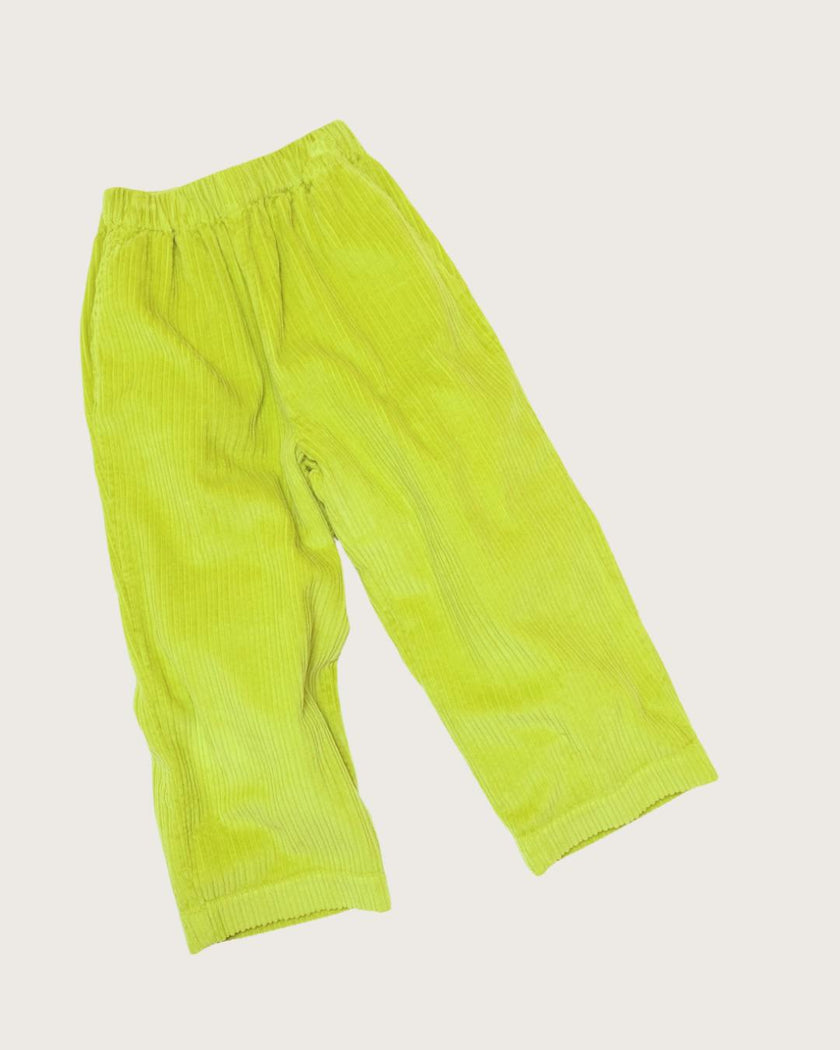 Ever Acid Green Cord Trousers