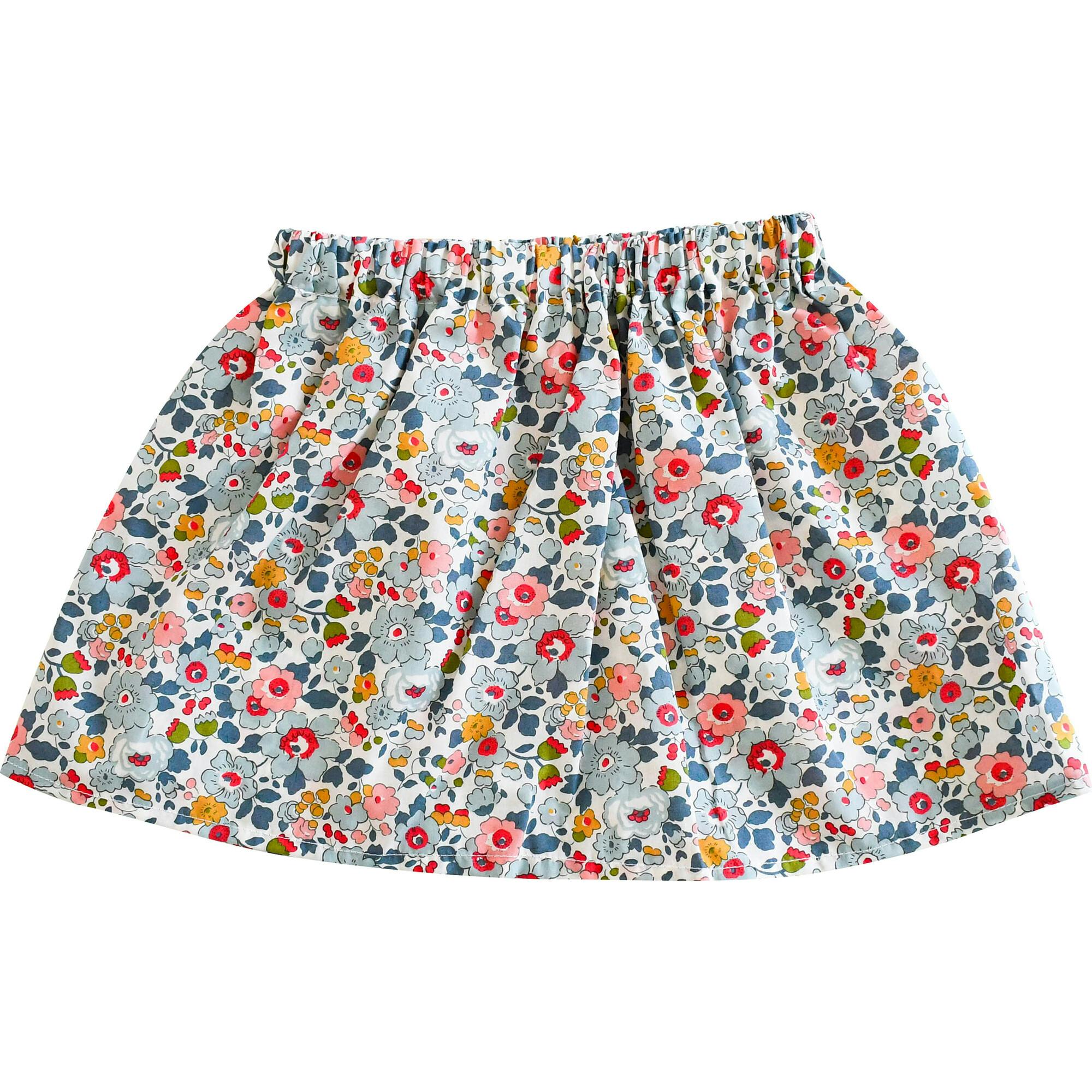 Liberty Of London Girls Elasticated Skirt - Betsy grey