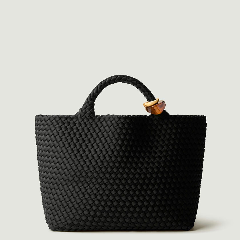 St. Barths Medium Tote Beads | Onyx