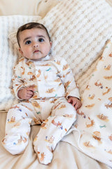 Beach Dogs Pima Cotton Baby One-Piece Pajamas