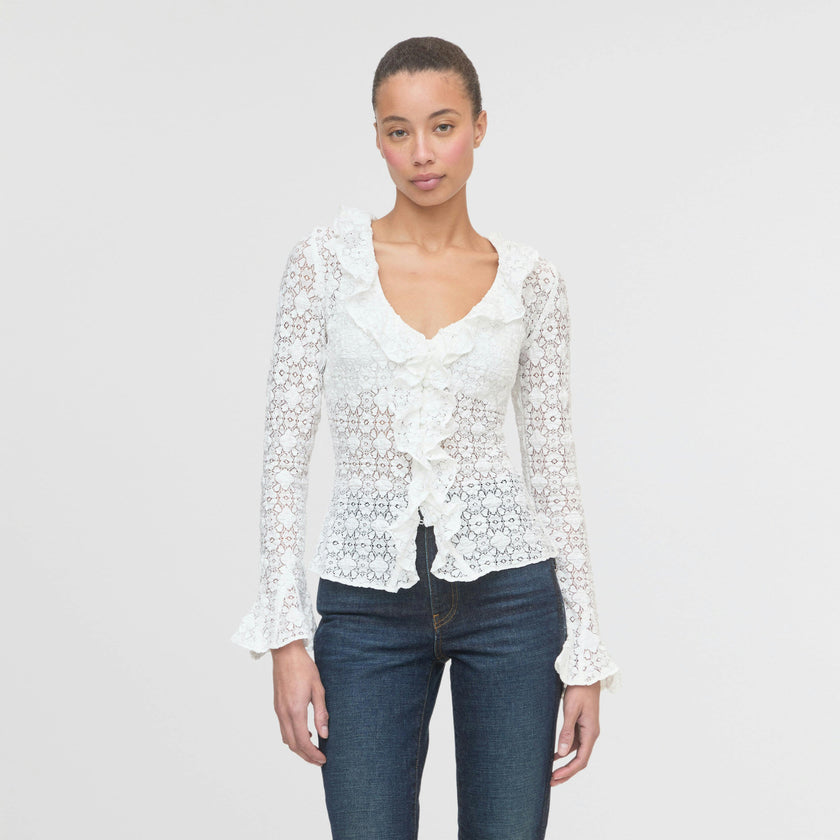 The Gabriella Top - White Lace