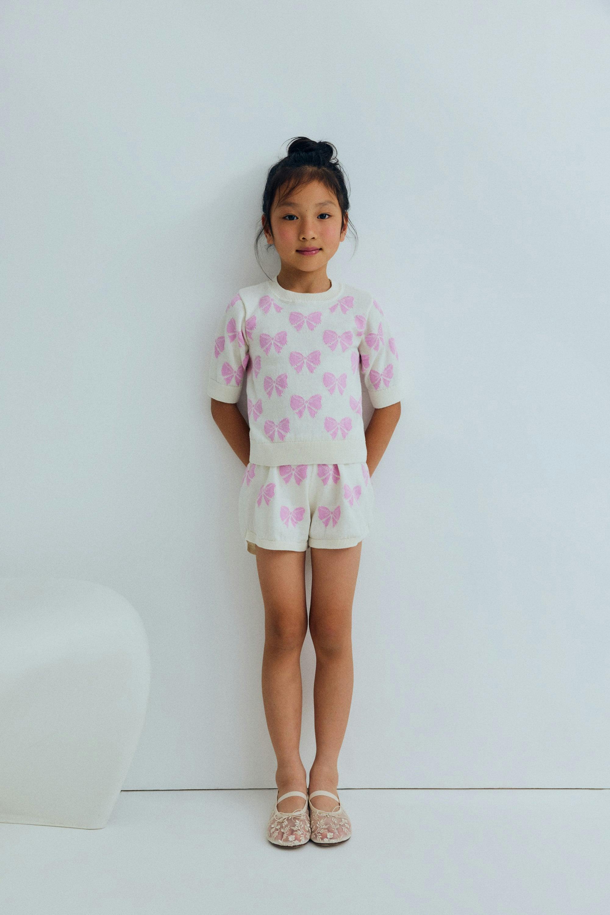 Pinpilin Jumper Pink Lavander Bow