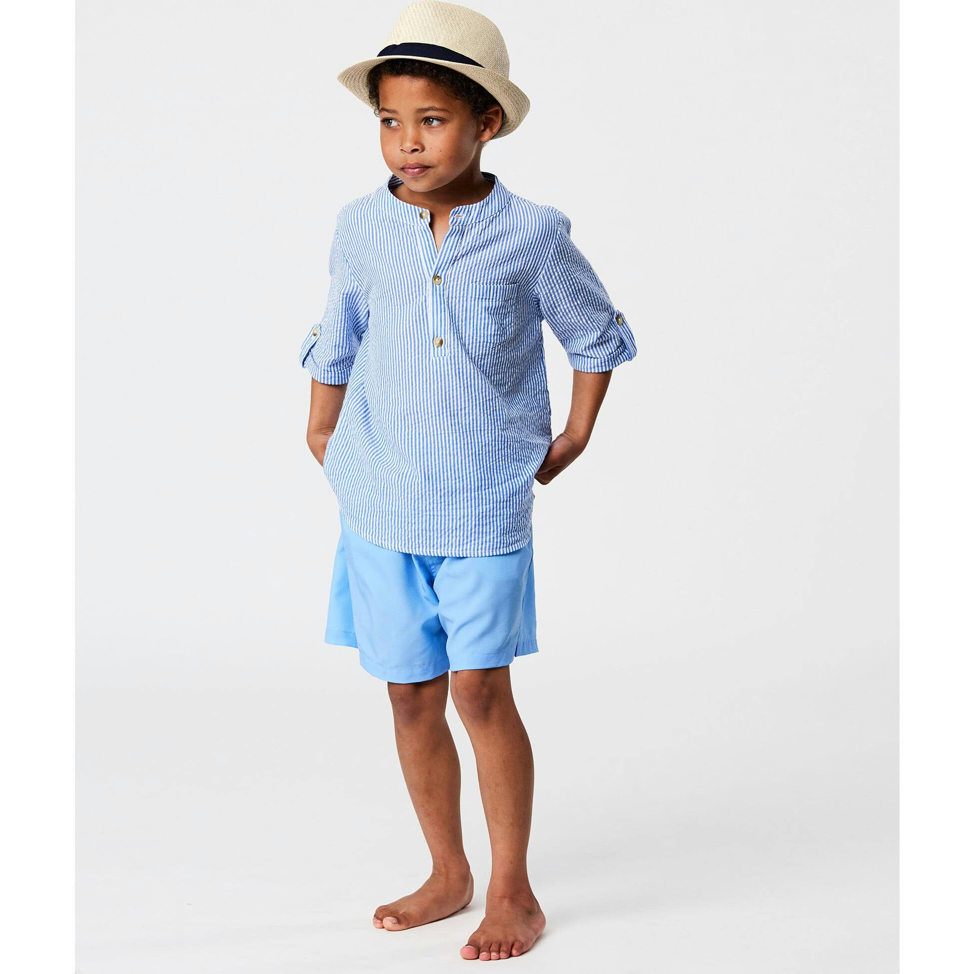 Frankie Seersucker Stripe Resort Shirt