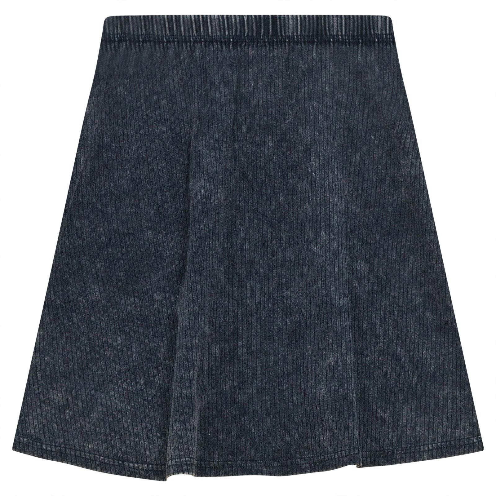 Distressed A Line Skirt