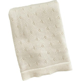 Heirloom Pique Blanket, Cream | Organic Cotton
