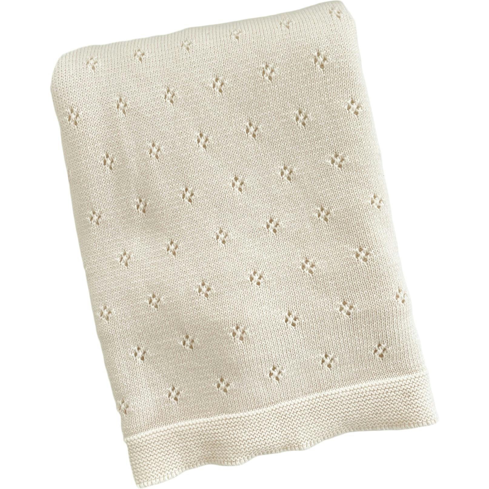 Heirloom Pique Blanket, Blush | Organic Cotton